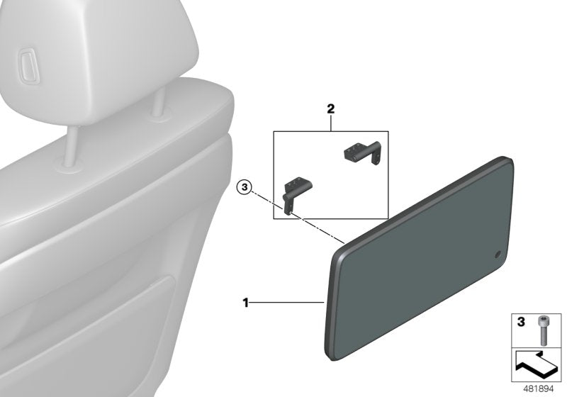 Genuine BMW 65509384086 G11 Rear-Compartment Display Captains Chair 10,2" SCHWARZ (Inc. 730LdX, 730i & M760LiX) | ML Performance UK UK Car Parts