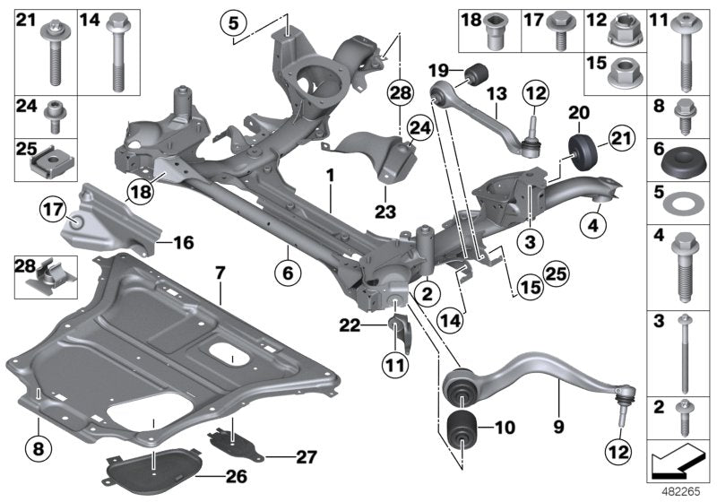 Genuine BMW 31106860841 F22 F21 Reinforcement Plate (Inc. 220dX, 420dX & 435iX) | ML Performance UK UK Car Parts