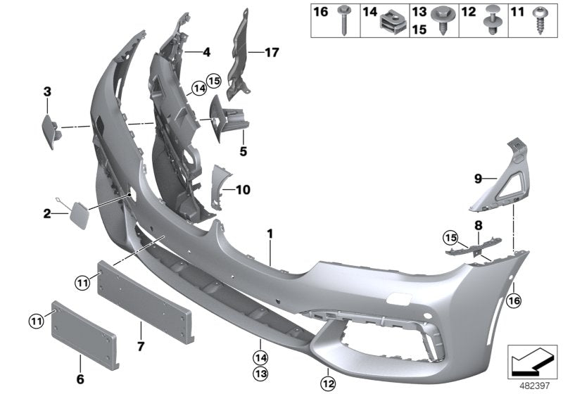 Genuine BMW 51138075376 Baseplate For License Plate M/ CHN (Inc. 750LiX 4.0, 750iX & 740Li) | ML Performance UK UK Car Parts