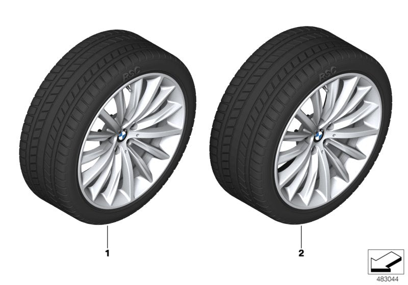 Genuine BMW 36110049283 G30 G31 Rdc Wheel & Tire Set, Winter Light Alloy 245/40R19 98V (Inc. 540iX, M550dX & 540dX) | ML Performance UK UK Car Parts