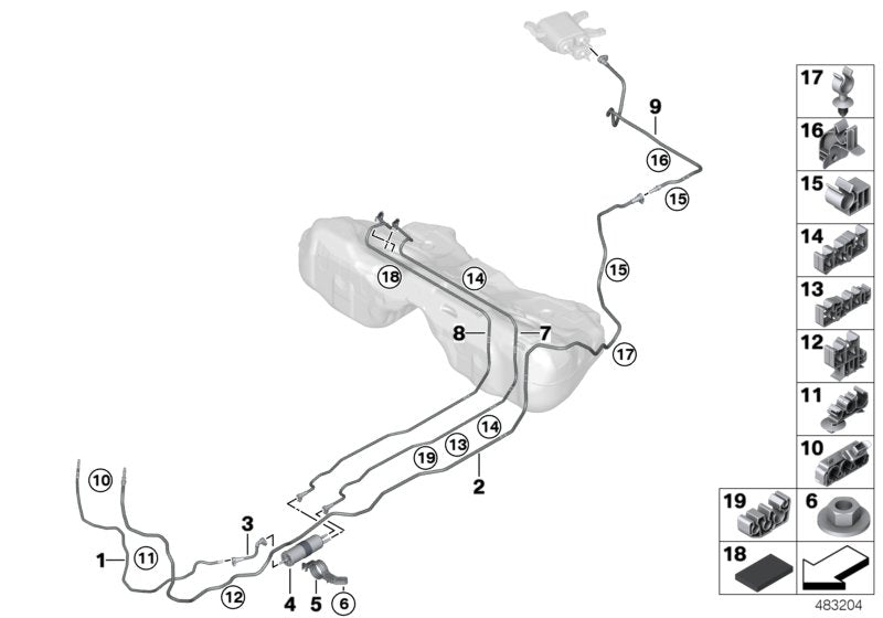 Genuine BMW 16127440396 F93 G16 G14 Scavenging Line Rear (Inc. 840iX, 840i & M8) | ML Performance UK UK Car Parts