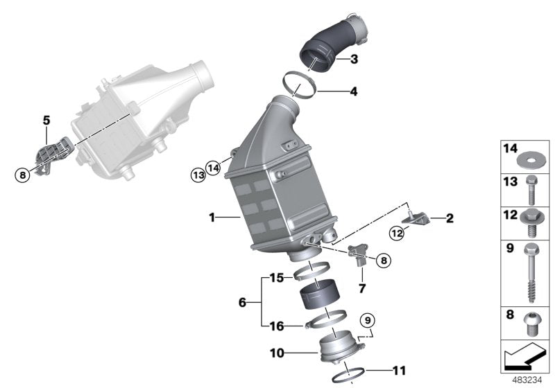 Genuine BMW 17137992155 Charge-Air Cooler ZYL 5-8 (Inc. Alpina B7) | ML Performance UK UK Car Parts