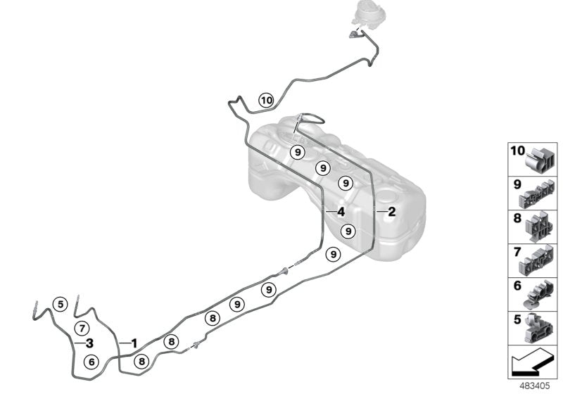 Genuine BMW 16137404147 Scavenge Air Line (Inc. X3 30iX & X4) | ML Performance UK UK Car Parts