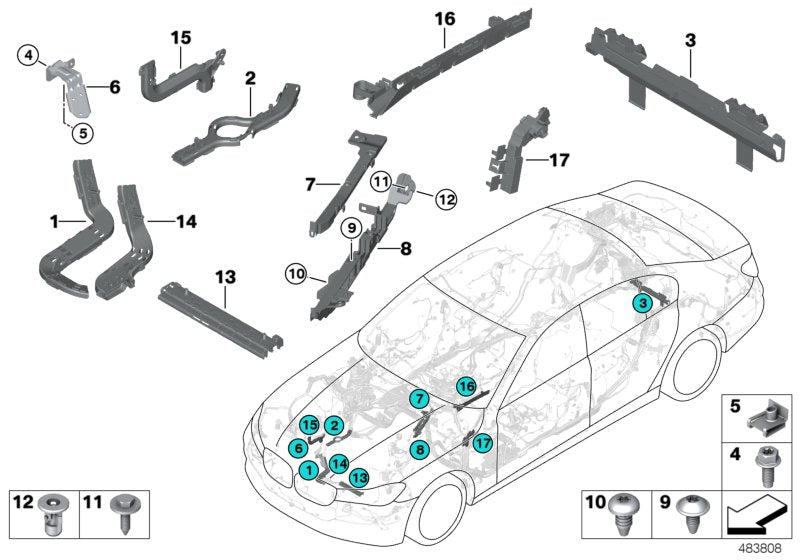 Genuine BMW 61136824323 G32 G11 Holder (Inc. 520d ed, M550iX & 725Ld) | ML Performance UK UK Car Parts