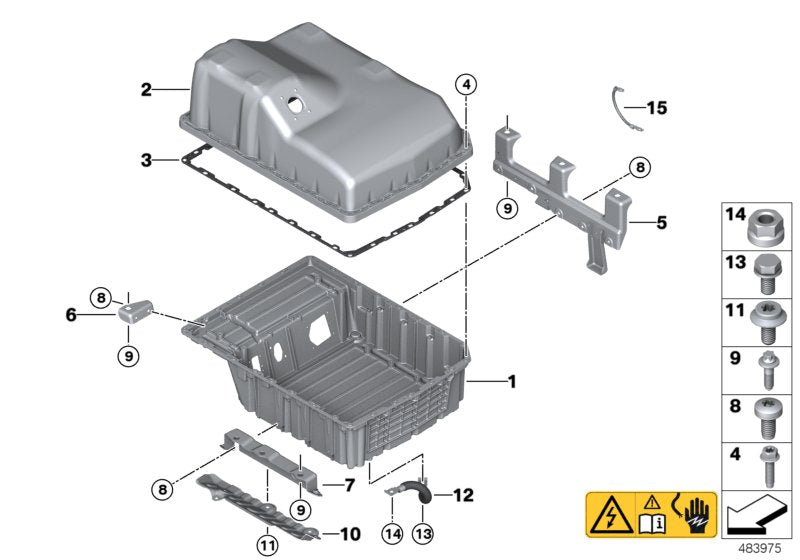 Genuine BMW 61258624661 Underride Protection (Inc. 225xe & Cooper SE ALL4) | ML Performance UK UK Car Parts