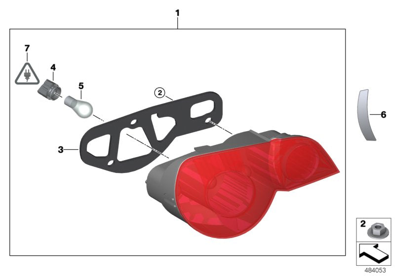 Genuine BMW 63217165723 E85 Tail Light Left (Inc. Z4 3.0i, Z4 2.0i & Z4 2.2i) | ML Performance UK UK Car Parts