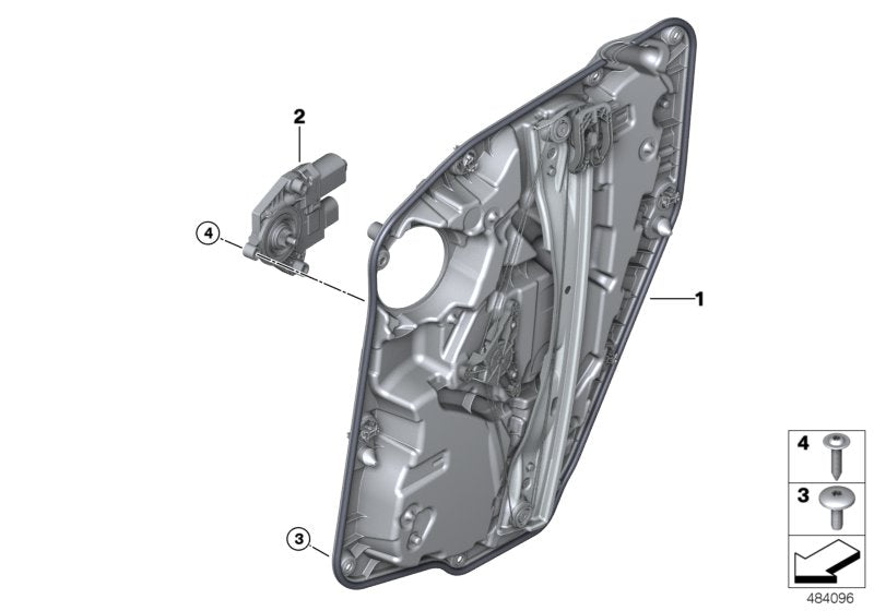 Genuine BMW 51359463717 G05 G07 Carrier, Door Rear Left (Inc. X7) | ML Performance UK UK Car Parts