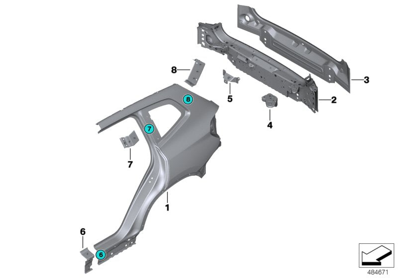 Genuine BMW 41008495539 G02 Rear Battery Bracket (Inc. X4 M & X3) | ML Performance UK UK Car Parts