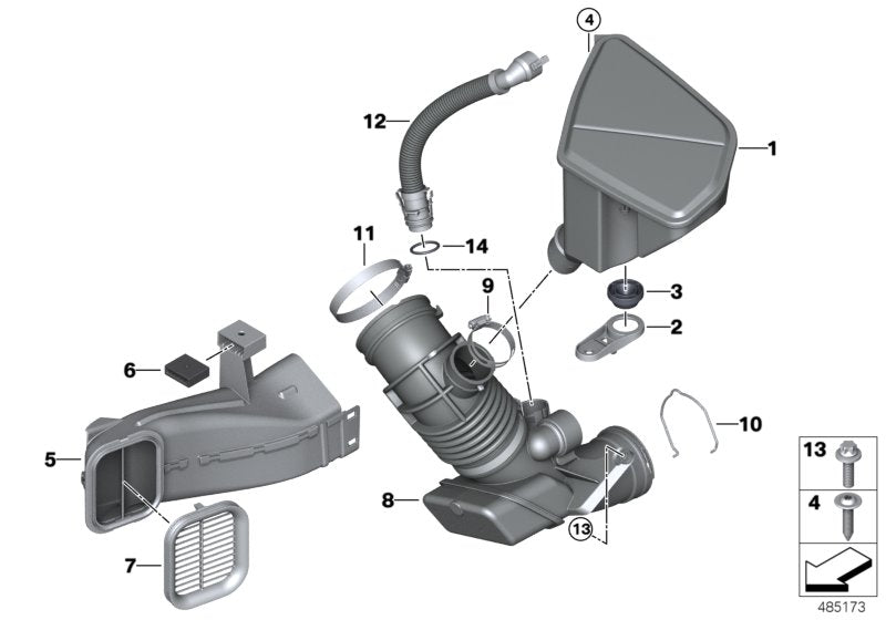 Genuine BMW 13718580439 G05 G06 G01 Resonator Holder (Inc. X3) | ML Performance UK UK Car Parts