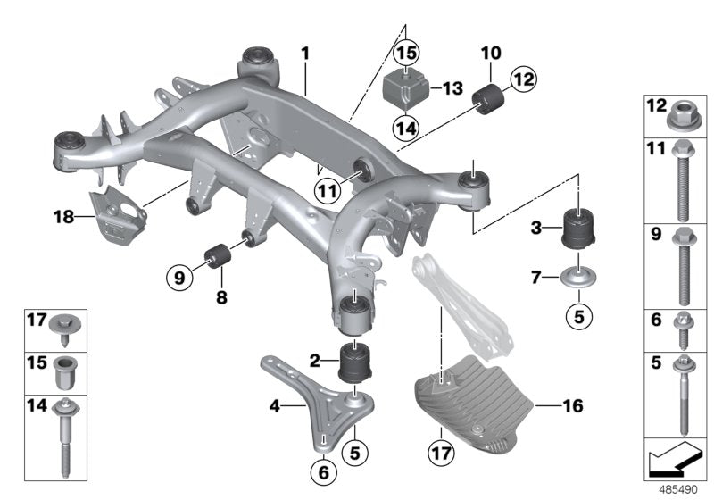 Genuine BMW 33306874410 G01 G02 Hydrobearing (Inc. X3 & X4 30iX) | ML Performance UK UK Car Parts