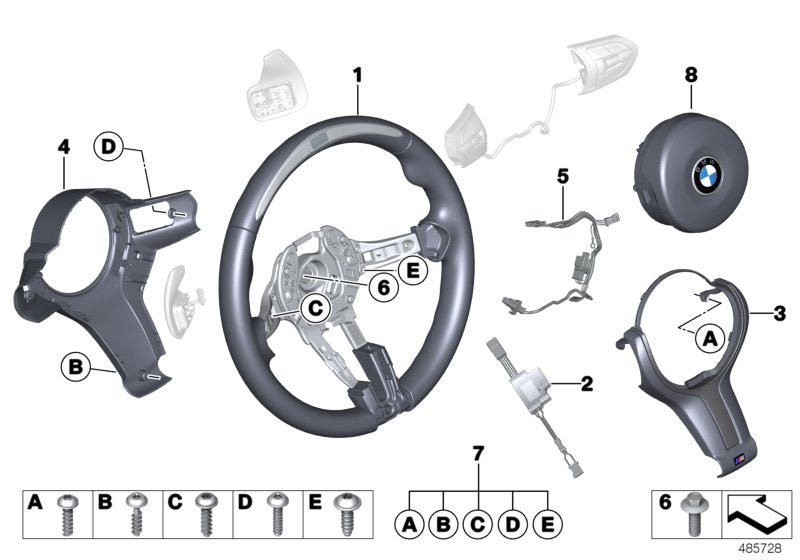 Genuine BMW 32308417548 Steering Wheel M235I RACING (Inc. M235i Racing) | ML Performance UK UK Car Parts