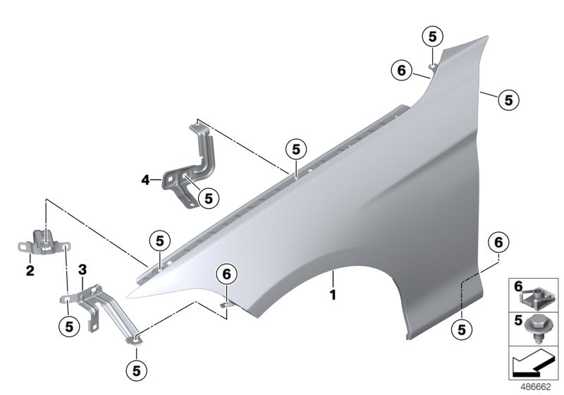 Genuine BMW 41009623267 Side Panel, Front Left PHEV (Inc. 330e) | ML Performance UK UK Car Parts