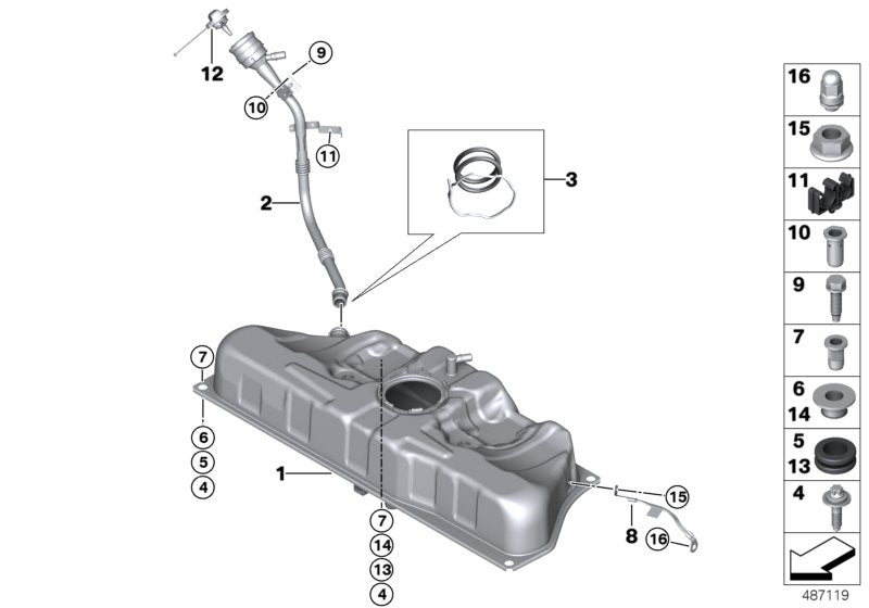 Genuine BMW 16137339229 I15 I12 Wire Holder, Two-Place 2X6,5 (Inc. i8) | ML Performance UK UK Car Parts