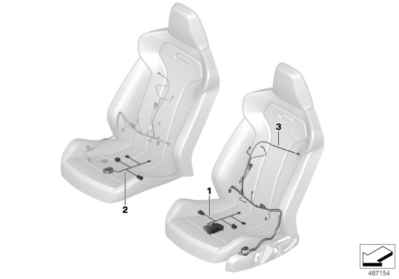 Genuine BMW 61128711921 Wiring Set Seat Right (Inc. X3 M & X4 M) | ML Performance UK UK Car Parts