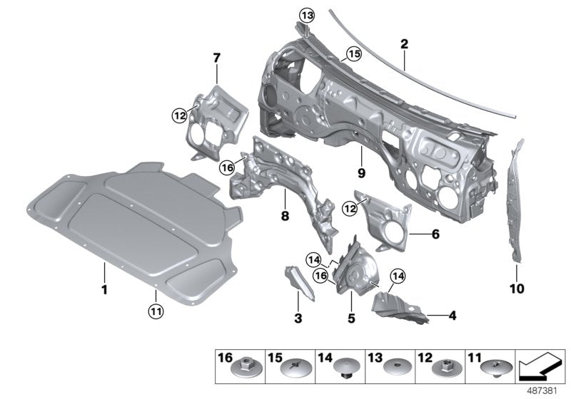 Genuine BMW 51487436901 G20 G21 Noise Insulation, Side Panel, Left (Inc. 330d, M340i & 320i 1.6) | ML Performance UK UK Car Parts