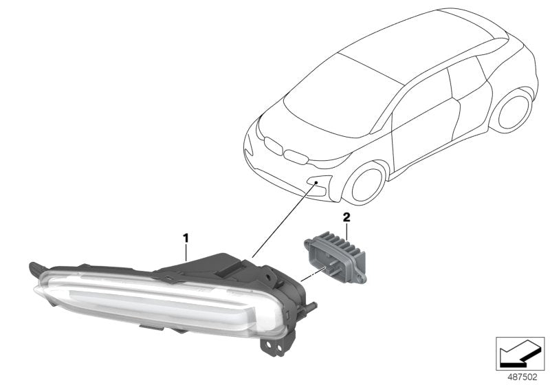 Genuine BMW 63118495583 Led Module For Turn Signal, Left (Inc. i3 94Ah Rex, i3s 94Ah Rex & i3 94Ah) | ML Performance UK UK Car Parts