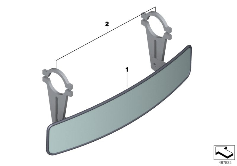 Genuine BMW 51168341222 Interior Mirror (Inc. M4 GT4) | ML Performance UK UK Car Parts