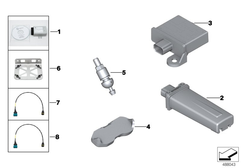 Genuine BMW 36148417640 Reception Antenna Rdc TYRE PRESSURE (Inc. M4 GT4 & M6 GT3) | ML Performance UK UK Car Parts