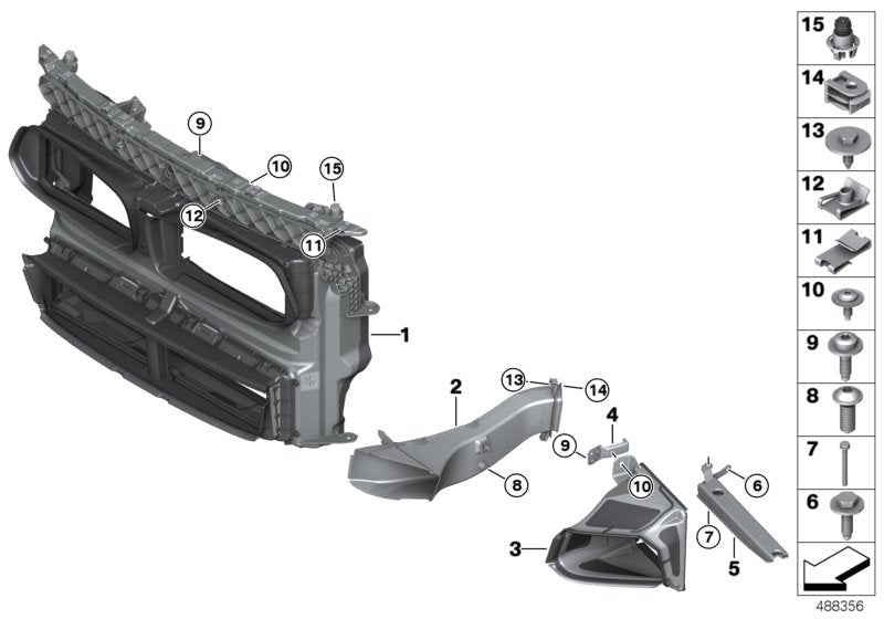 Genuine BMW 51748070777 F39 Air Duct, Brake, Left M/MSX (Inc. X2) | ML Performance UK UK Car Parts