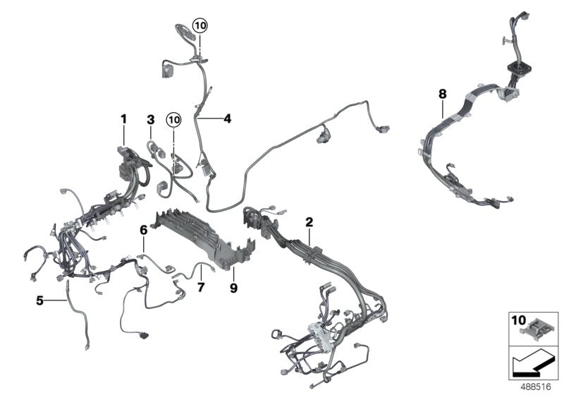 Genuine BMW 12517634620 F15 Wiring Harness, Engine, Power Module (Inc. X6) | ML Performance UK UK Car Parts