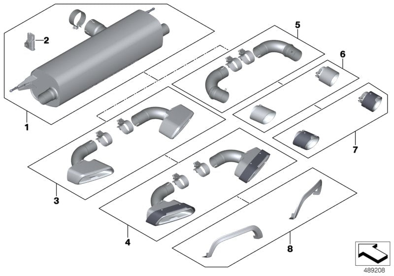 Genuine BMW 18302449940 G32 Set Of Exhaust Tailpipes M PERFORMANCE (Inc. 630i) | ML Performance UK UK Car Parts