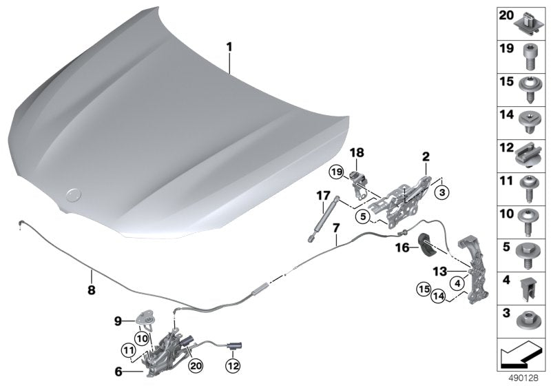 Genuine BMW 51237343444 G16 G11 G31 Bracket For Front Flap Control (Inc. 530eX, 840dX & 530i) | ML Performance UK UK Car Parts