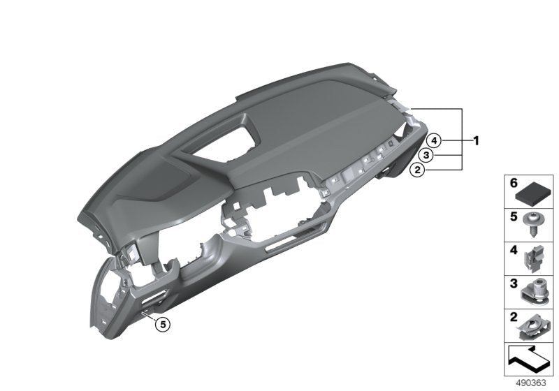 Genuine BMW 51459471905 G05 G07 Dashboard Sensatec Head-Up Display SCHWARZ/WEISS (Inc. X7) | ML Performance UK UK Car Parts