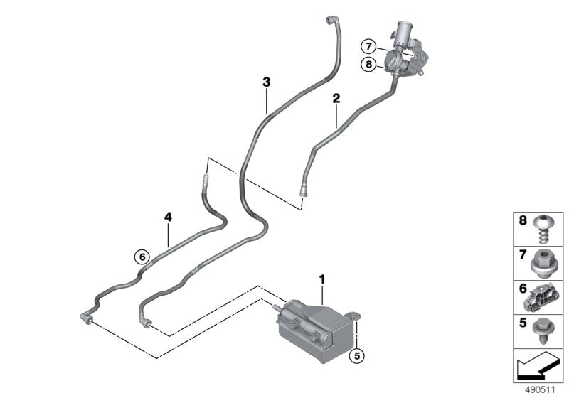 Genuine BMW 16137439939 G07 Breather Line (Inc. X7) | ML Performance UK UK Car Parts