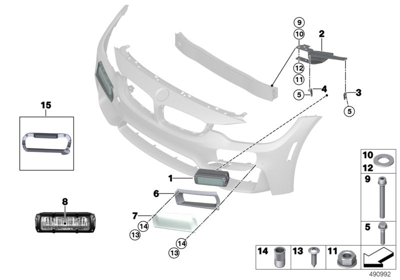 Genuine BMW 63178431778 Headlight Cover, Right 24H LIGHTS (Inc. M4 GT4) | ML Performance UK UK Car Parts