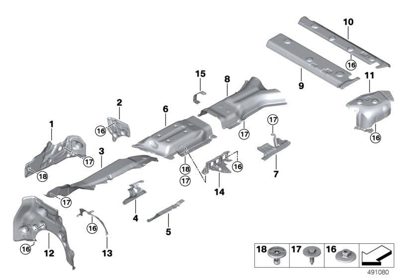 Genuine BMW 51489477793 G06 Fuel Tank Heat Insulation (Inc. X6) | ML Performance UK UK Car Parts