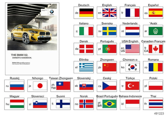 Genuine BMW 01402896390 F39 Owner's Manual For F39 ENUS (Inc. X2) | ML Performance UK UK Car Parts