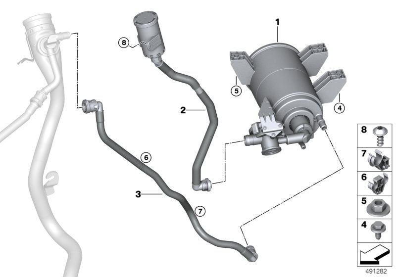 Genuine BMW 16117449055 G20 G21 Breather Line (Inc. 330i, 320i & 330iX) | ML Performance UK UK Car Parts