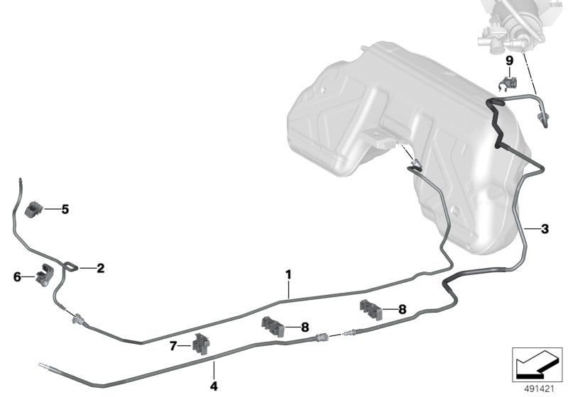 Genuine BMW 16127467091 G29 Front Fuel Feed Line (Inc. Z4 M40i, Z4 30i & Z4 20i) | ML Performance UK UK Car Parts