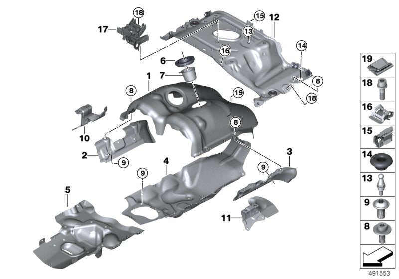 Genuine BMW 11658747929 F93 F92 F91 Heat Shield, Turbocharger, Upper RDE2 (Inc. M8) | ML Performance UK UK Car Parts