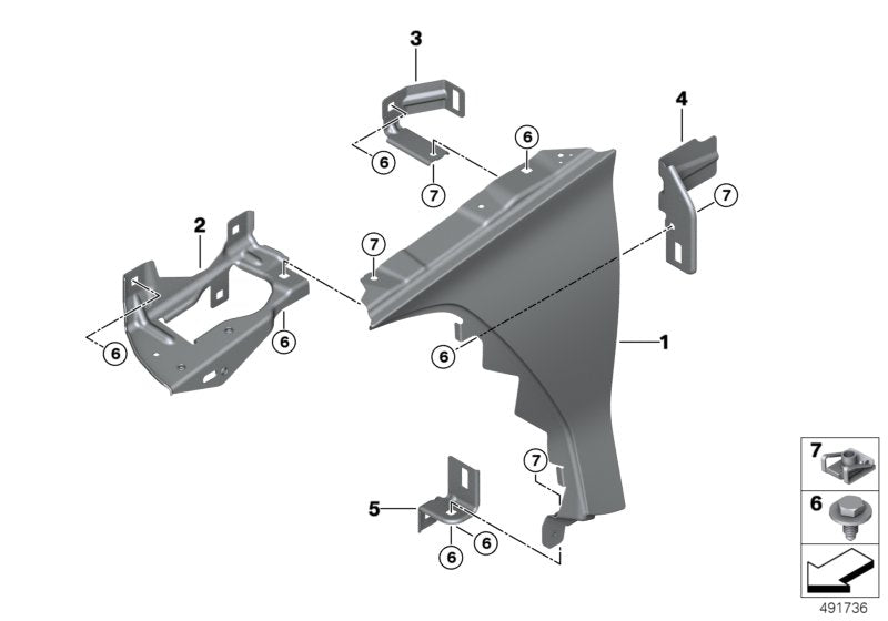 Genuine BMW 41008812552 G29 Bracket, Side Panel, Entrance, Right (Inc. Z4 M40i, Z4 30i & Z4 20i) | ML Performance UK UK Car Parts