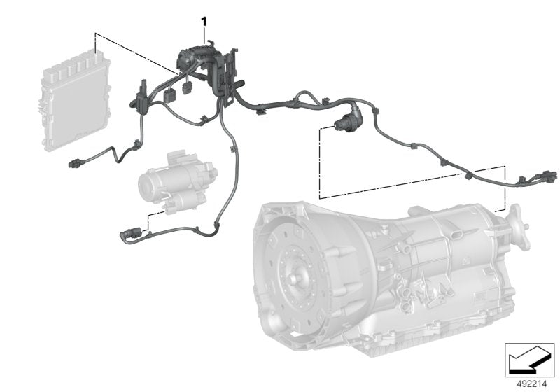 Genuine BMW 12538664897 G21 G20 G01 Wiring Harness, Engine Trans. Module 4WD (Inc. X3 M40iX, X4 M40iX & M340iX) | ML Performance UK UK Car Parts