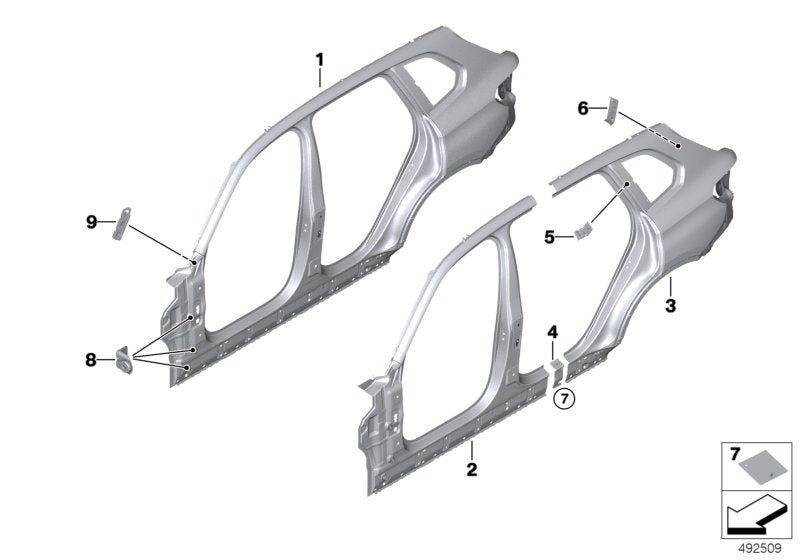 Genuine BMW 41009481391 G07 G05 G06 Bracket, Side Panel, Top (Inc. X6) | ML Performance UK UK Car Parts