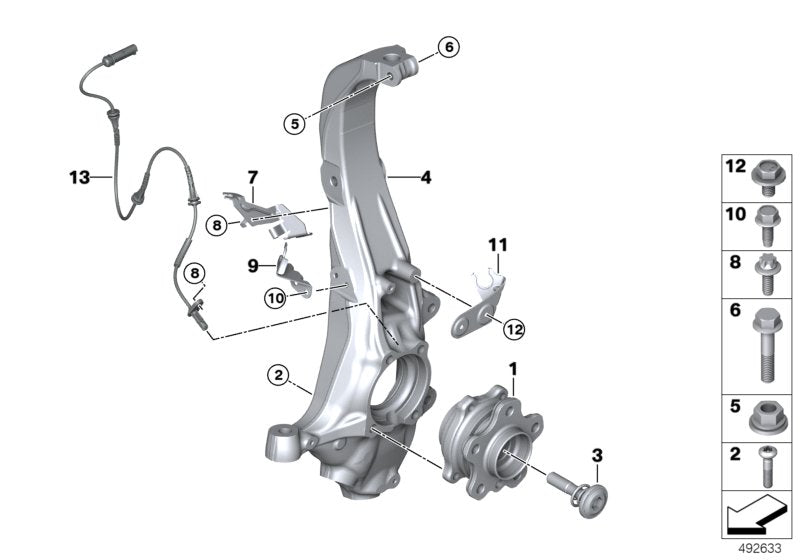 Genuine BMW 34306876374 G07 G05 G06 Holder, Brake Hose, Right (Inc. X7 M50iX, X5 40iX & X6 M50dX) | ML Performance UK UK Car Parts