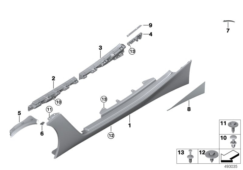 Genuine BMW 51777947058 G29 Protect.Film Side Sill Trim Panel Right (Inc. Z4 M40i, Z4 30i & Z4 20i) | ML Performance UK UK Car Parts