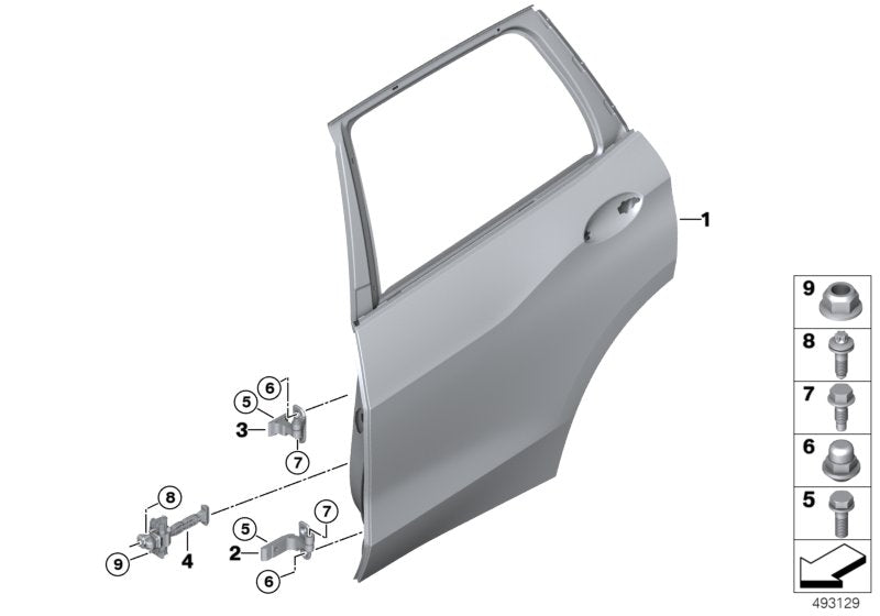 Genuine BMW 51227431278 G05 G06 Rear Door Brake (Inc. X5) | ML Performance UK UK Car Parts