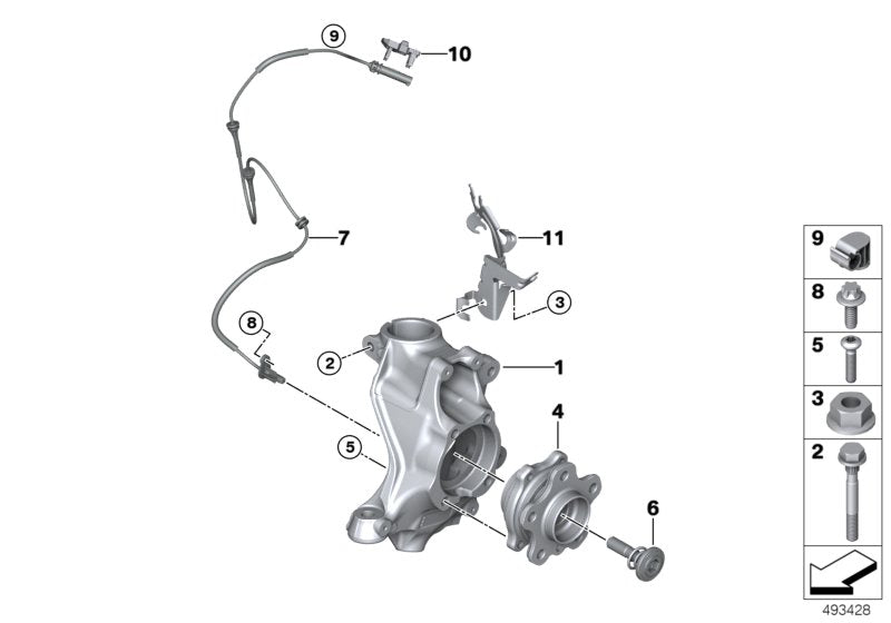 Genuine BMW 31216877148 G20 G21 Swivel Bearing, Camber Correction, Right AWD MINUS (Inc. 330dX, 320iX & 330iX) | ML Performance UK UK Car Parts