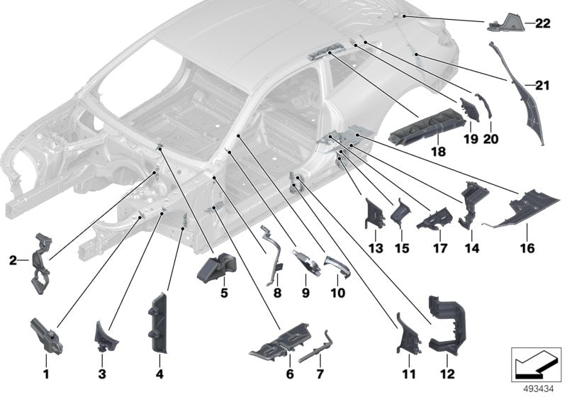 Genuine BMW 41007442007 F92 G15 Molded Part, B-Pillar, Lower Left (Inc. 840iX, 840i & M8) | ML Performance UK UK Car Parts