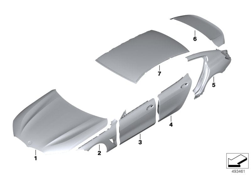 Genuine BMW 41007494285 F93 G16 Reinforcement Plate, C-Pillar, Left (Inc. 840iX, M850iX & M8) | ML Performance UK UK Car Parts