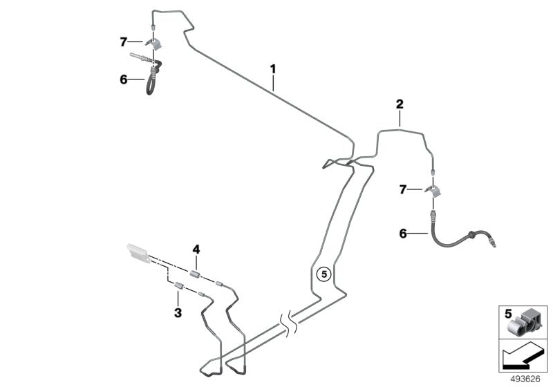 Genuine BMW 34326871327 G07 Pipe Connection (Inc. X7) | ML Performance UK UK Car Parts