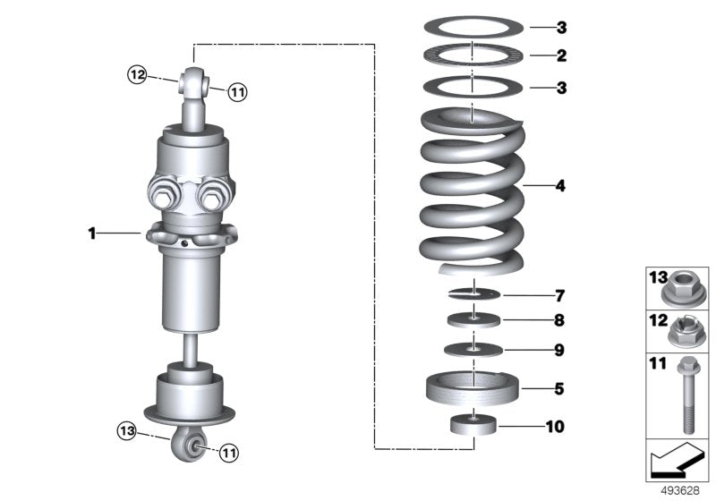 Genuine BMW 31308428254 Front Coil Spring 141,19-57-402 (Inc. M6 GT3) | ML Performance UK UK Car Parts