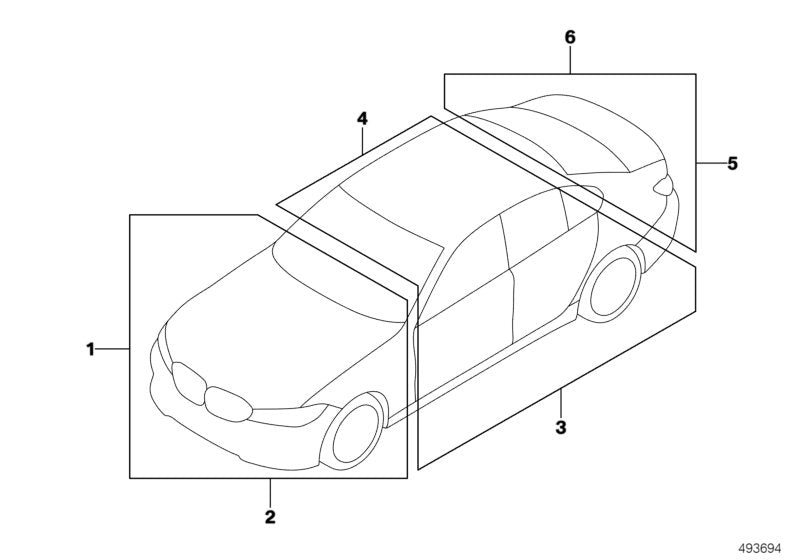 Genuine BMW 71246788026 G15 RR31 Label "Tire Pressure" (Inc. 745eX, 330i & Cooper S) | ML Performance UK UK Car Parts