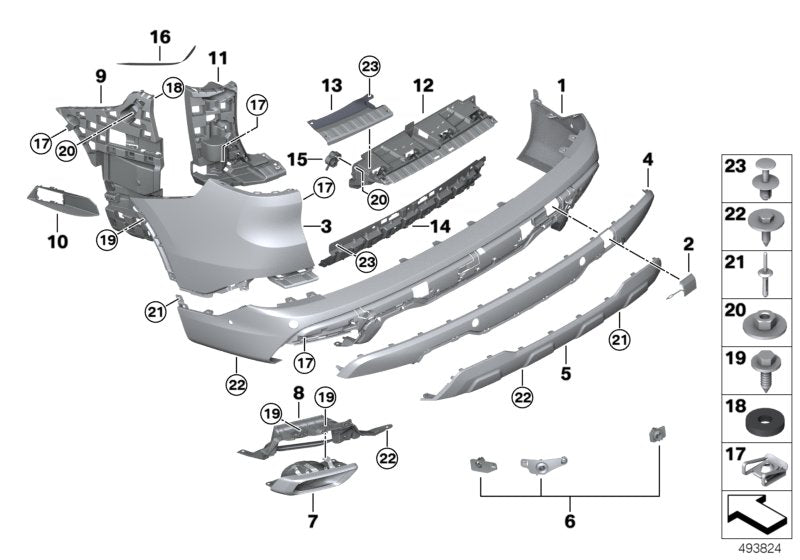 Genuine BMW 51127420651 G05 Mount For Bumper, Inside Left (Inc. X5) | ML Performance UK UK Car Parts