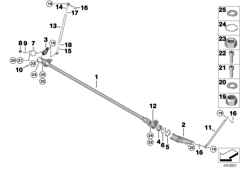 Genuine BMW 31358420036 Swing Support, Front, Right (Inc. M6 GT3) | ML Performance UK UK Car Parts