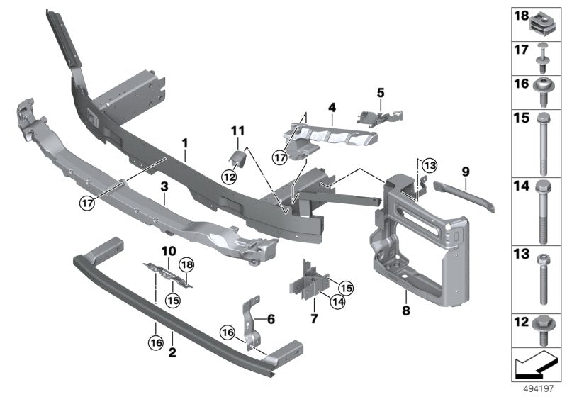 Genuine BMW 51117435376 G07 Impact Absorber, Top (Inc. X7) | ML Performance UK UK Car Parts