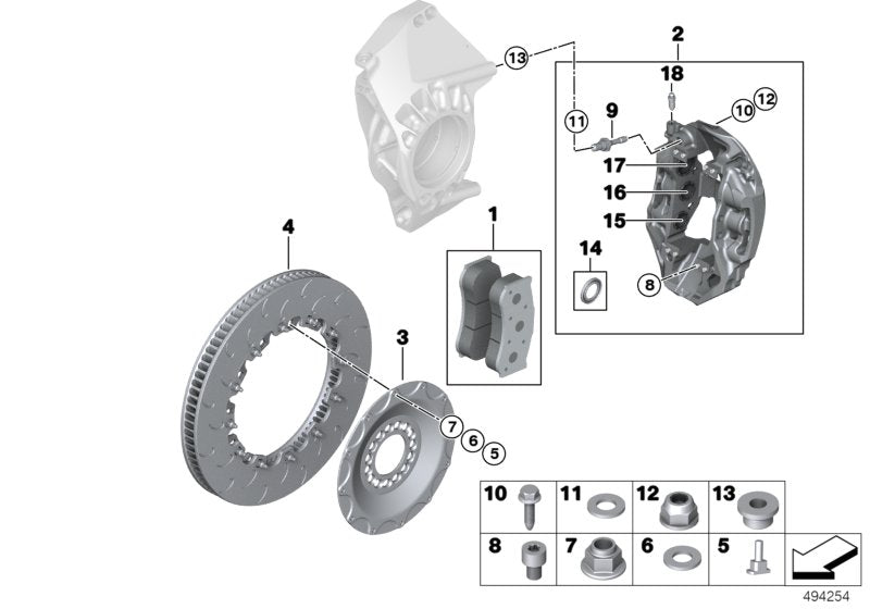 Genuine BMW 34108420058 Stud (Inc. M6 GT3) | ML Performance UK UK Car Parts